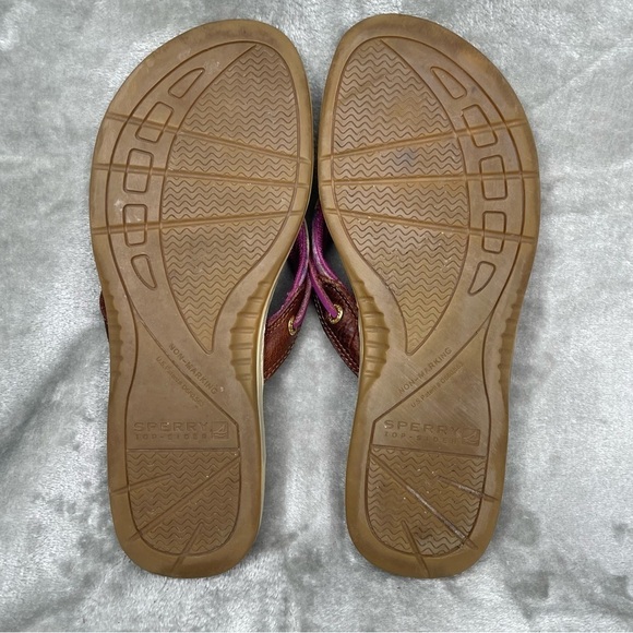 Sperry Top-Sider Plaid Flip Flop Sandals Women's Size 7 1/2 - Picture 7 of 9